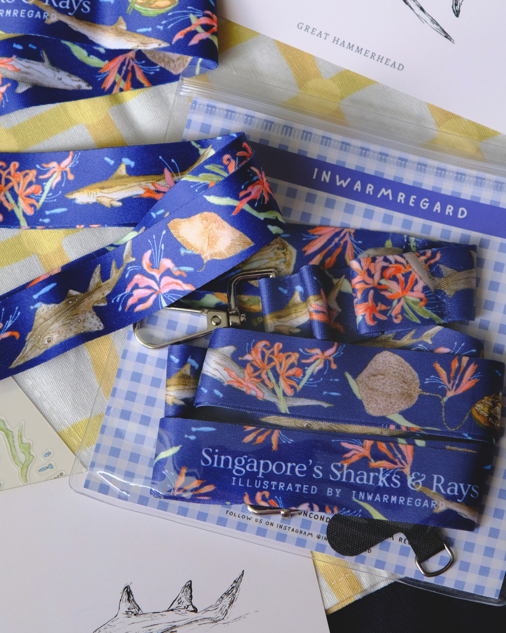 Before They're Served - Singapore's Sharks and Rays Lanyard