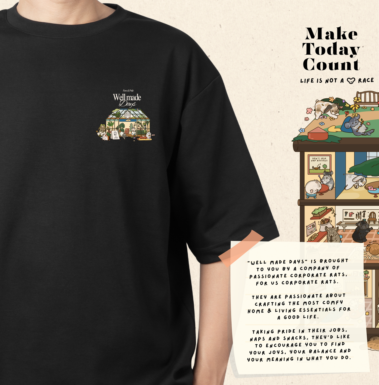 Well Made Days - Corporate Rats T Shirt