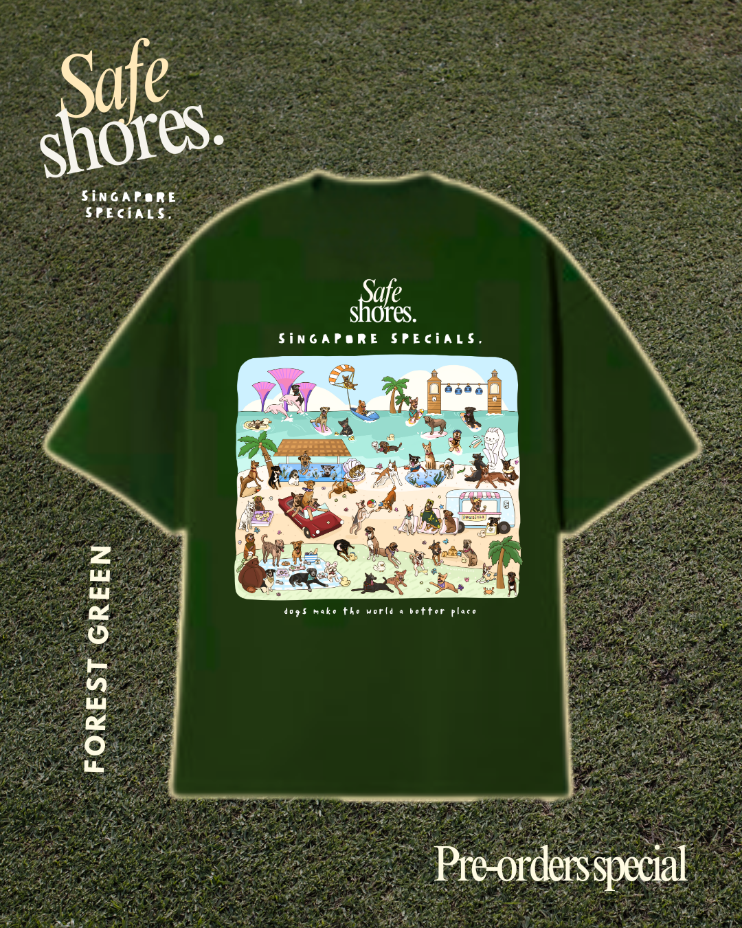 Safe Shores - Singapore Specials Oversized T-Shirt