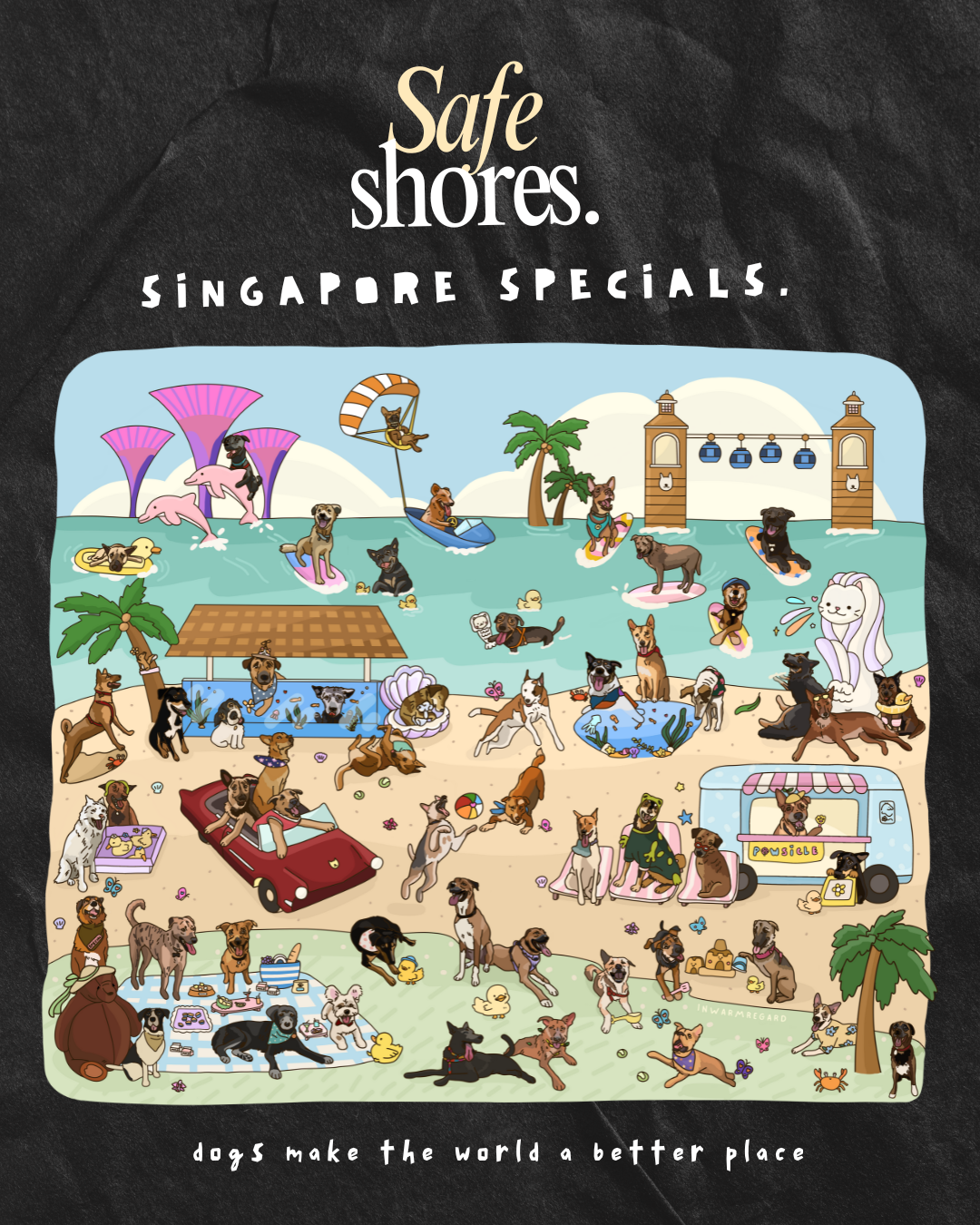 Safe Shores - Singapore Specials Oversized T-Shirt