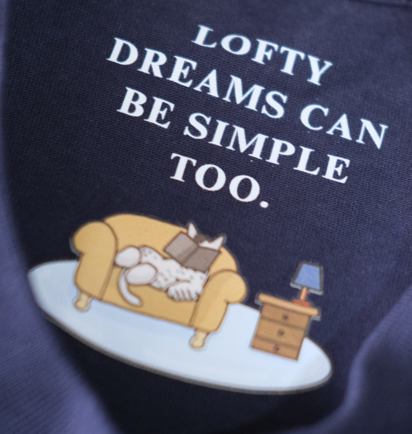 Loafy Dreams Cat Oversized T-Shirt