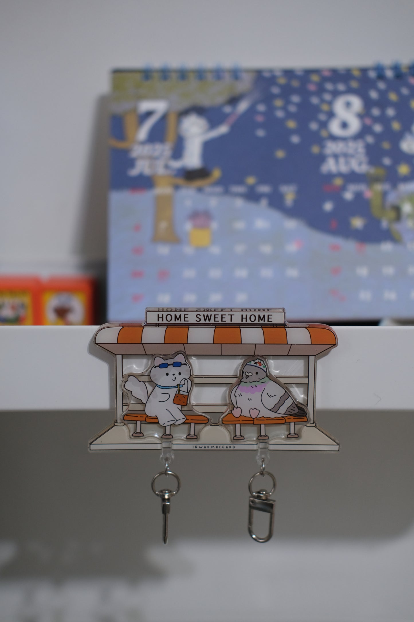 Magnetic Couple Key Chain Set