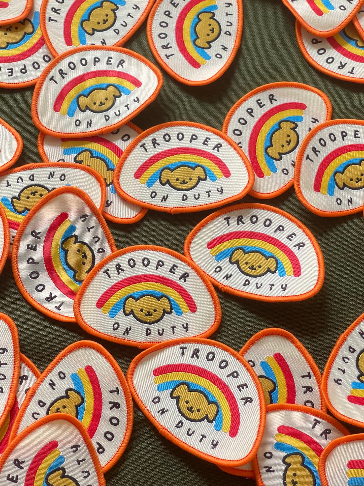 Iron-on patches for pets and Singapore Specials
