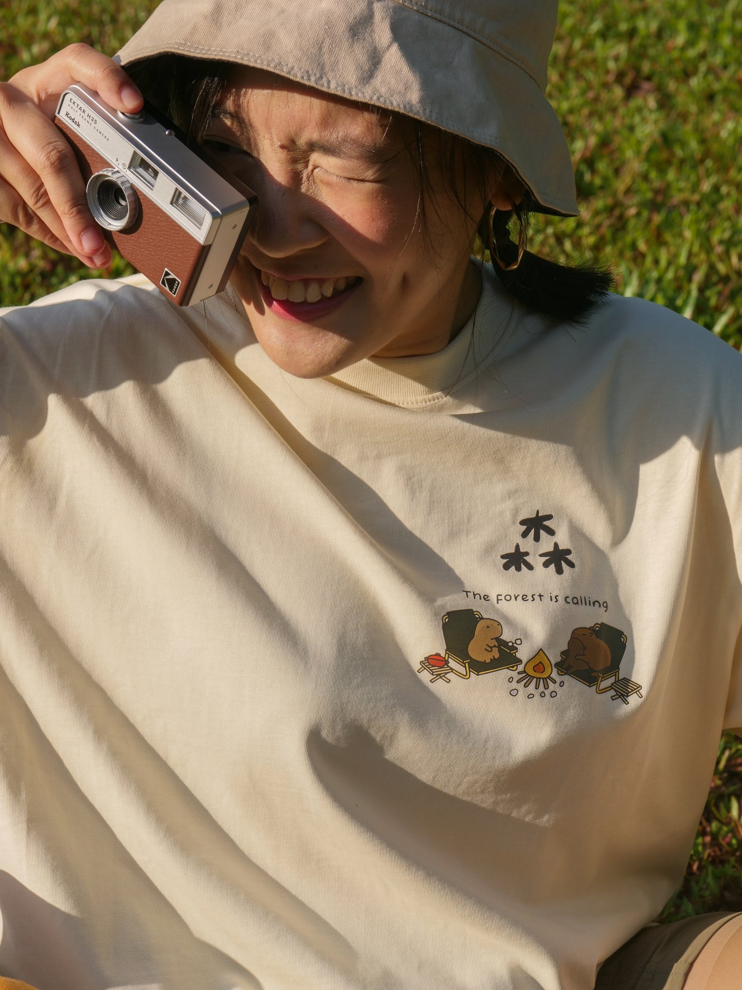 Camping Bara Oversized T-Shirt