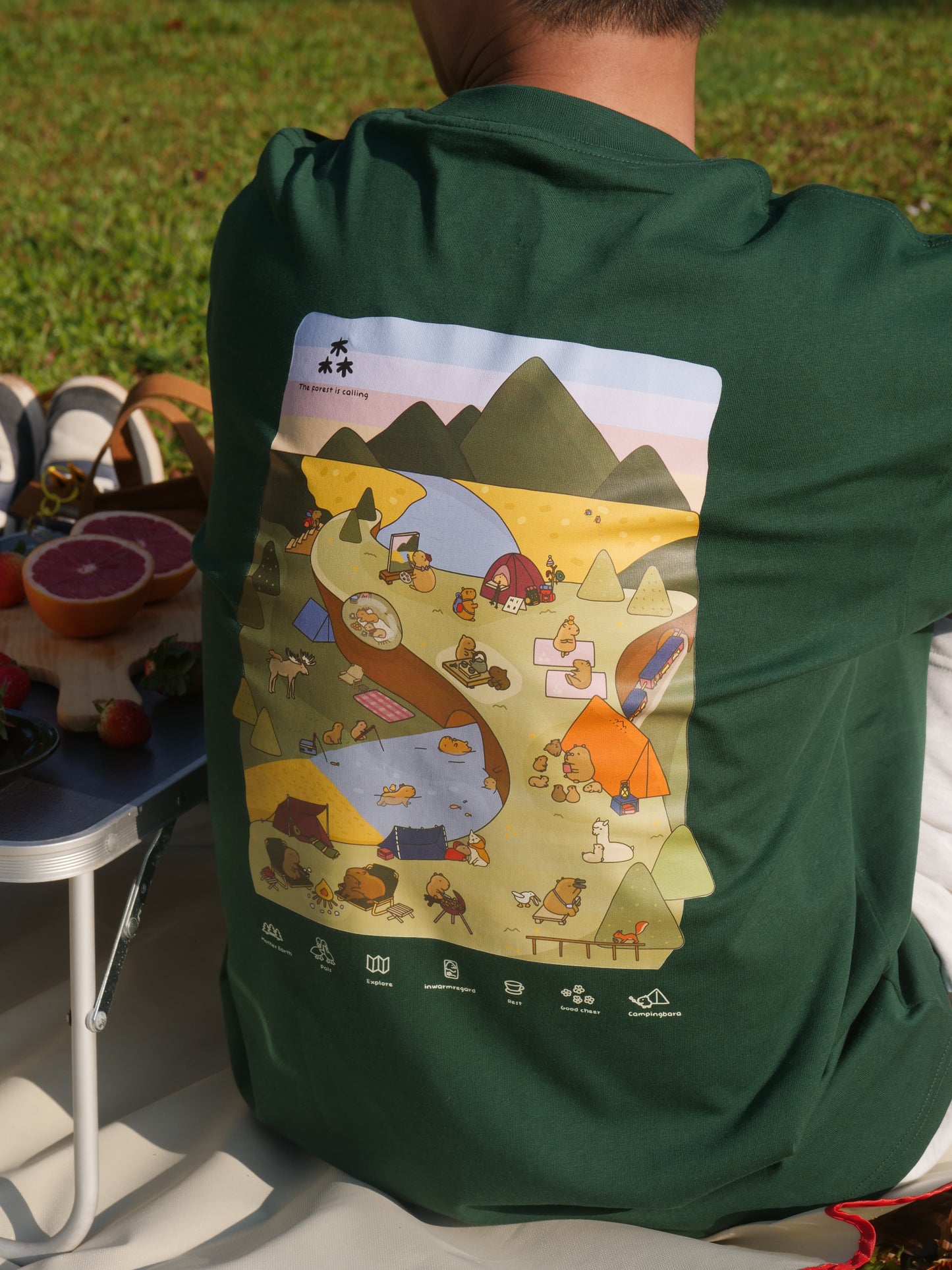 Camping Bara Oversized T-Shirt