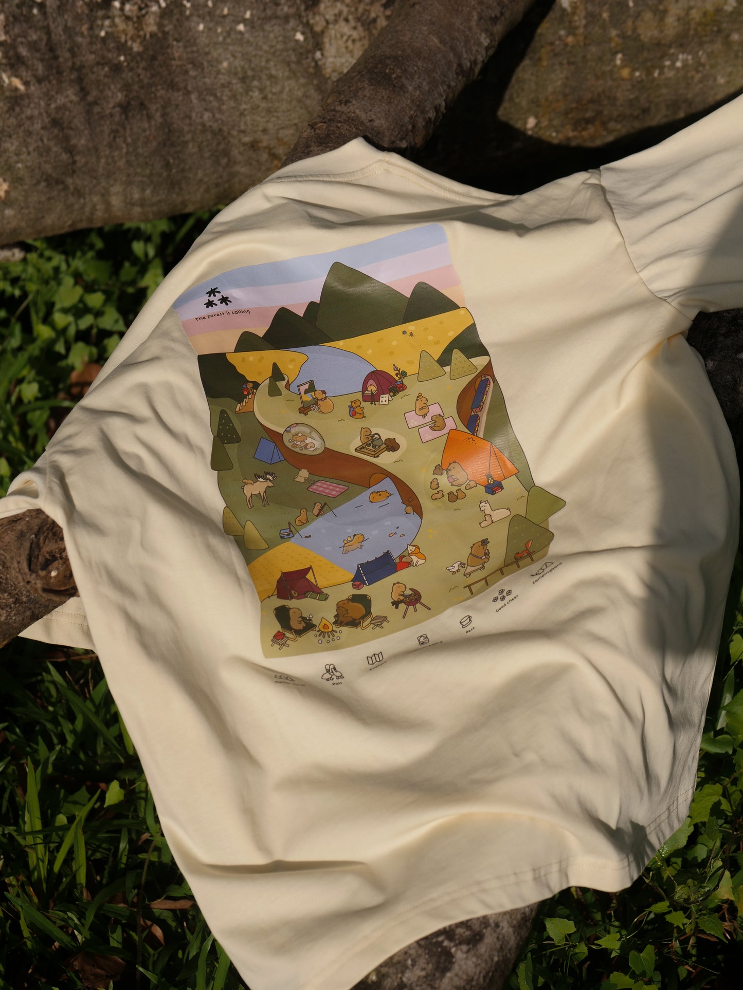 Camping Bara Oversized T-Shirt