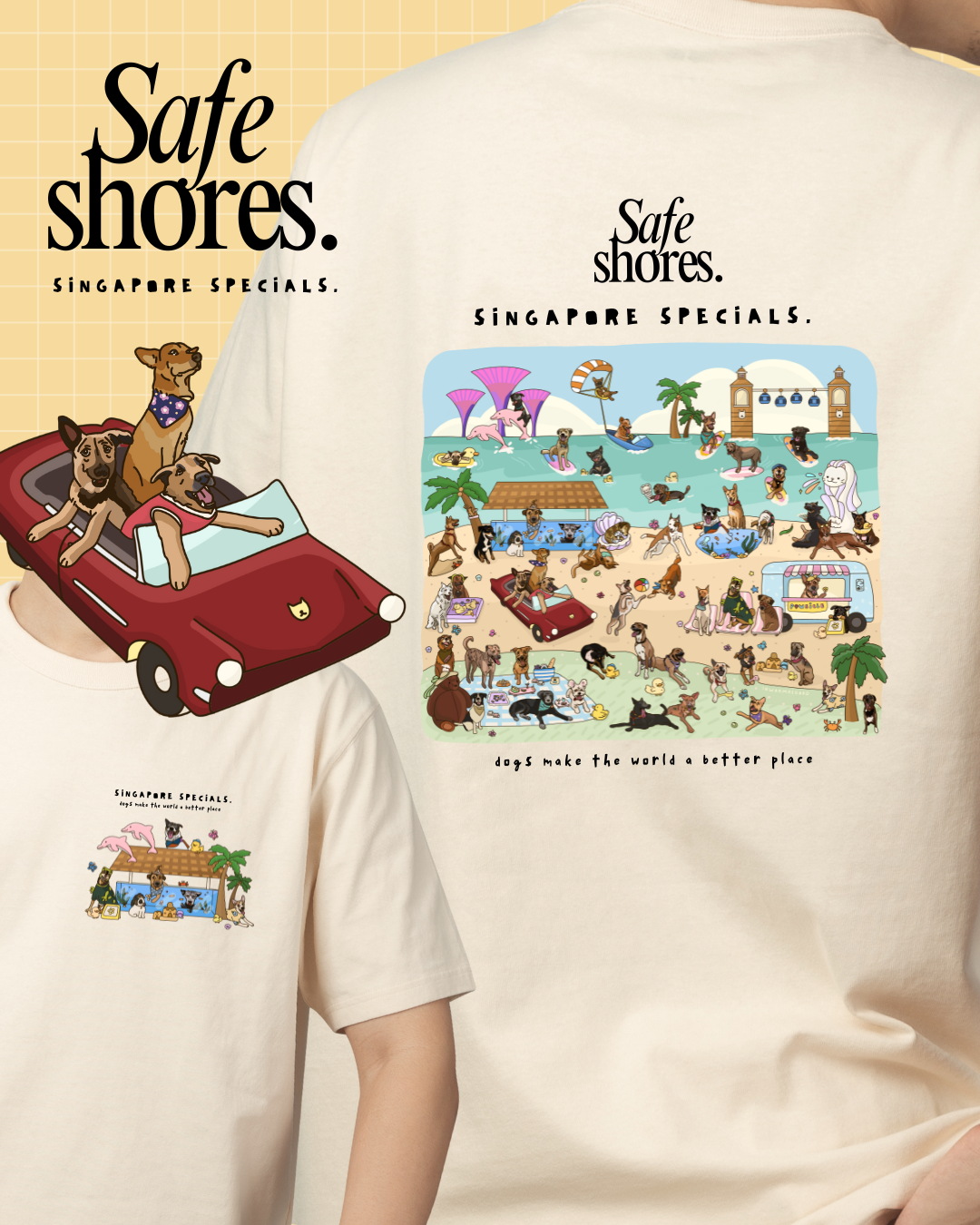 Safe Shores - Singapore Specials Oversized T-Shirt