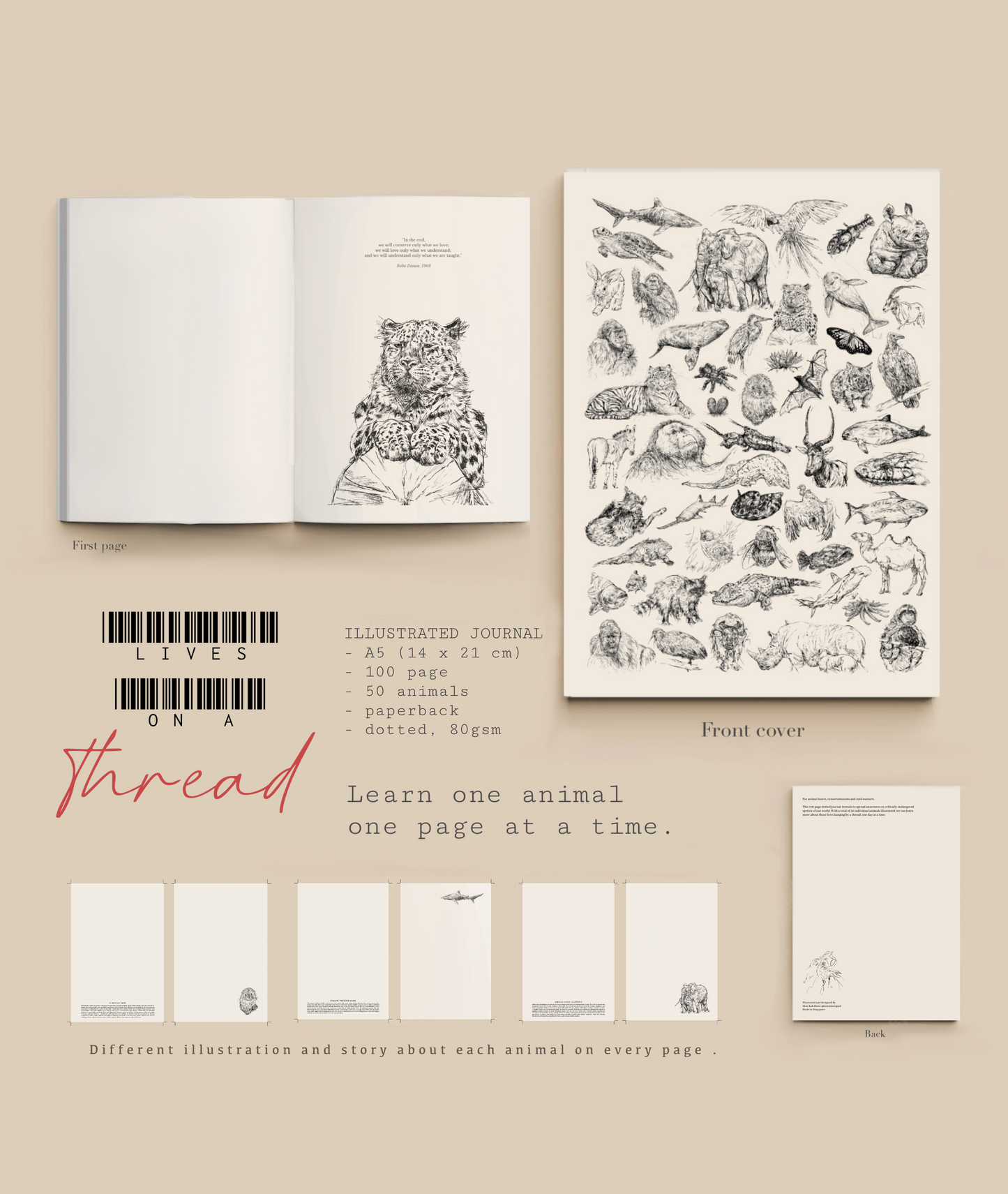 (Sold out) - Lives On A Thread Notebook