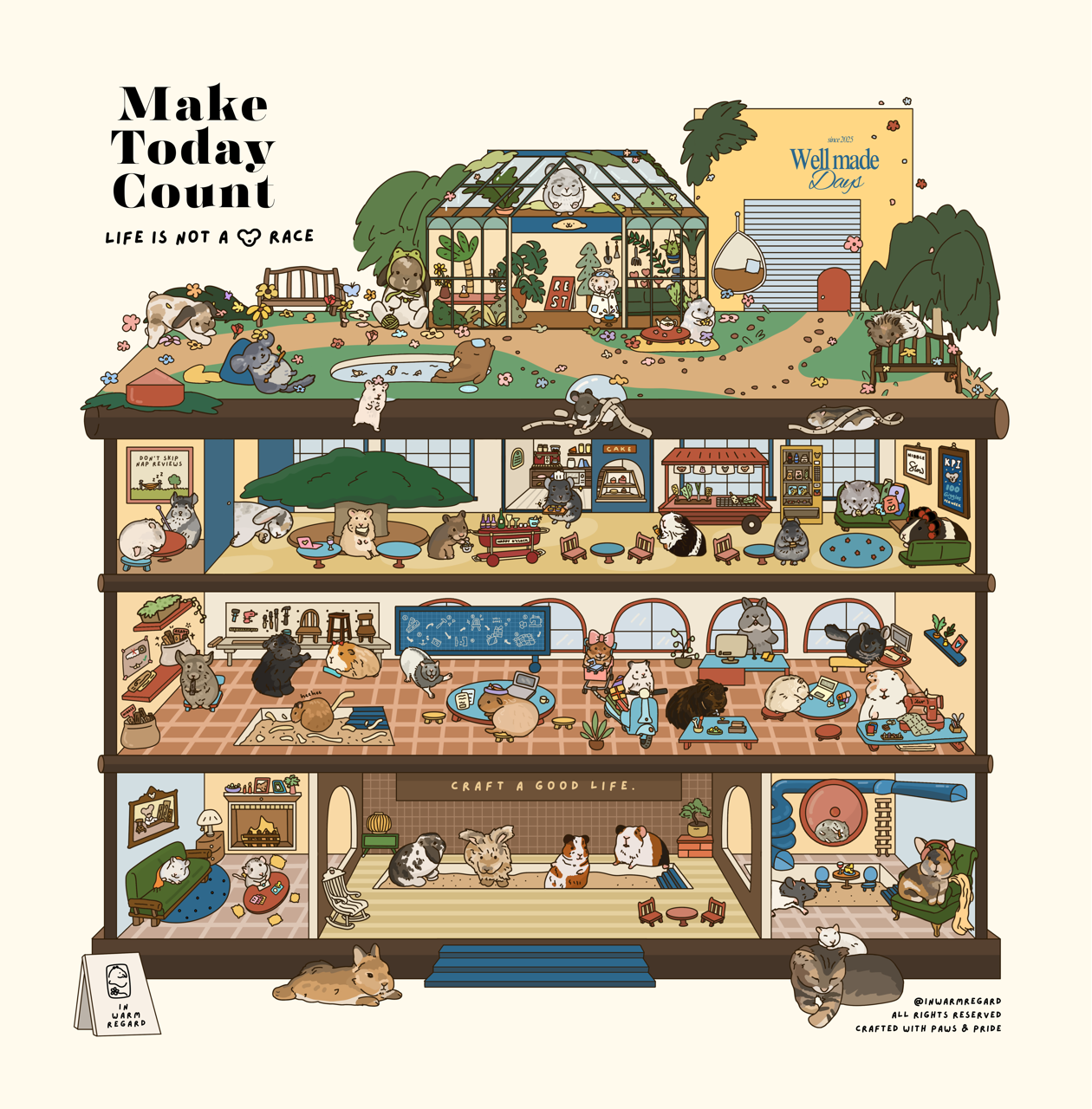 Well Made Days - Corporate Rats - Art Print