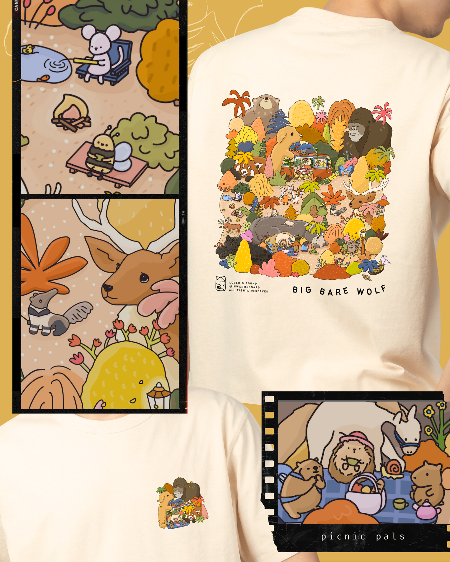 Big Bare Wolf Oversized T-Shirt