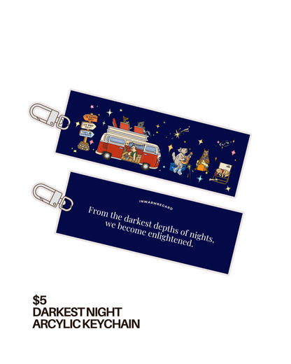 Darkest Night - Acrylic Keychain