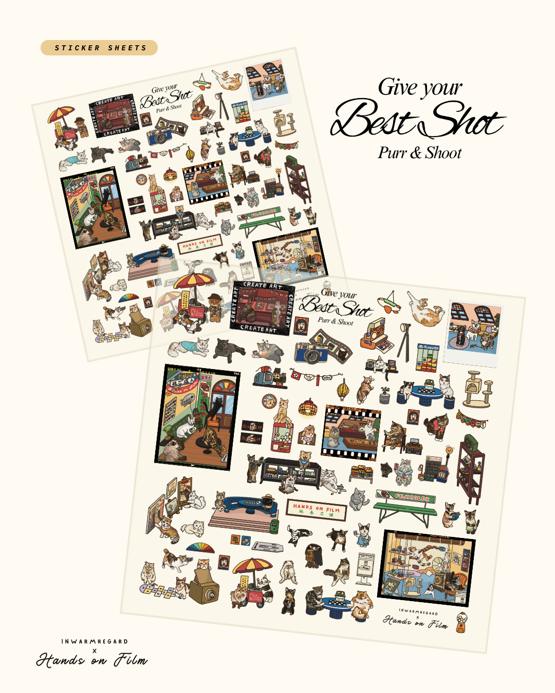 Give Your Best Shot - Cats Sticker Sheet