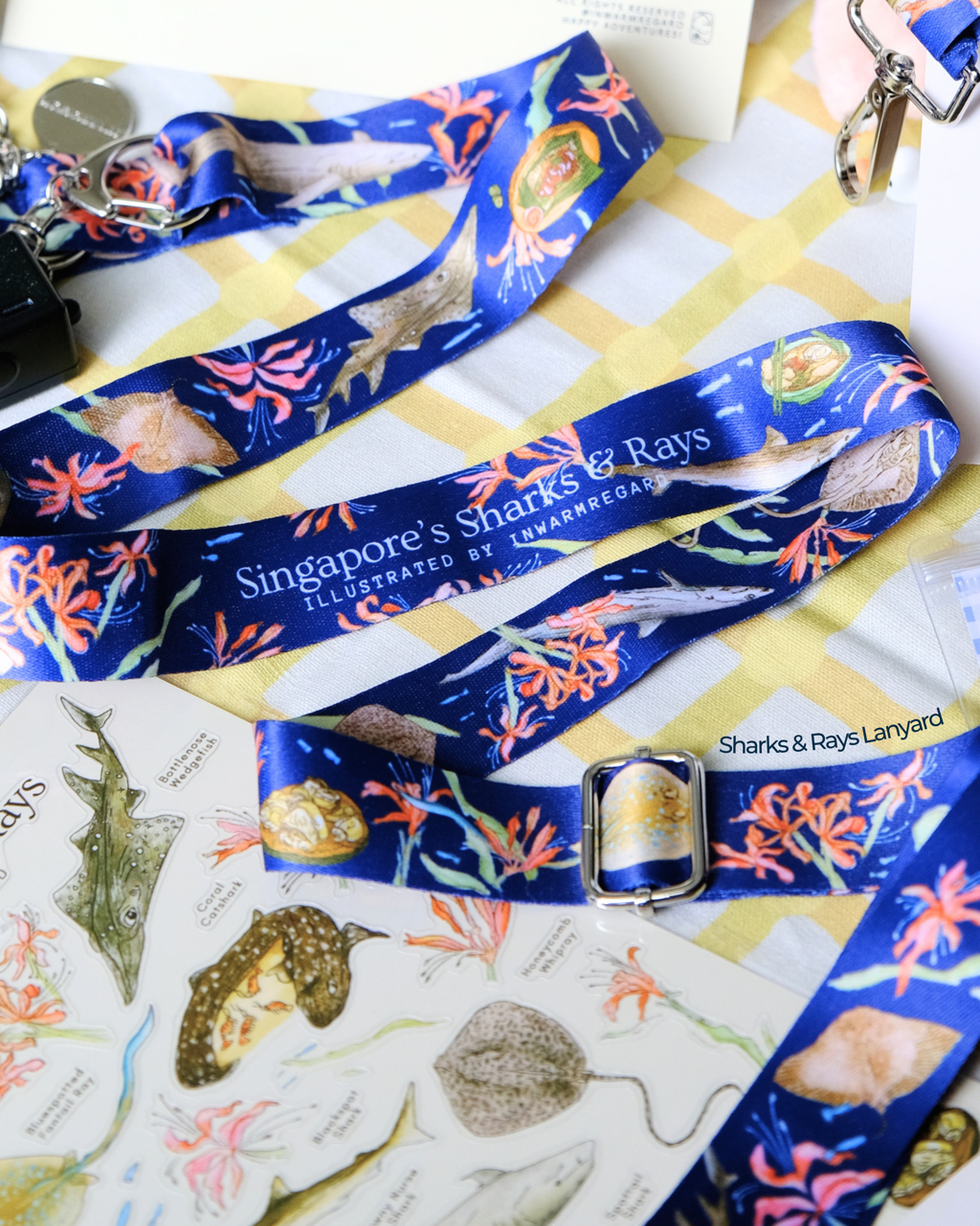 Before They're Served - Singapore's Sharks and Rays Lanyard