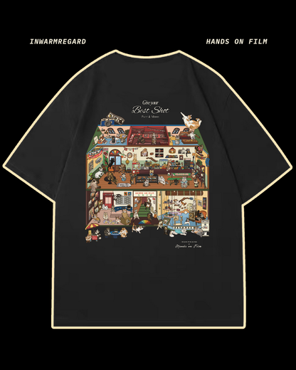 Give Your Best Shot - Cats Oversized T-Shirt