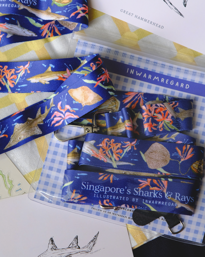 Before They're Served - Singapore's Sharks and Rays Lanyard