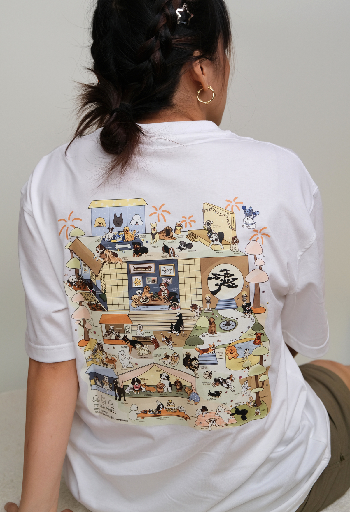 Pupcake Parade Oversized T-Shirt