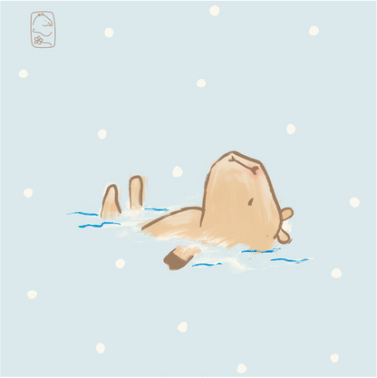 Onsen Animals Postcard (Set of 7)