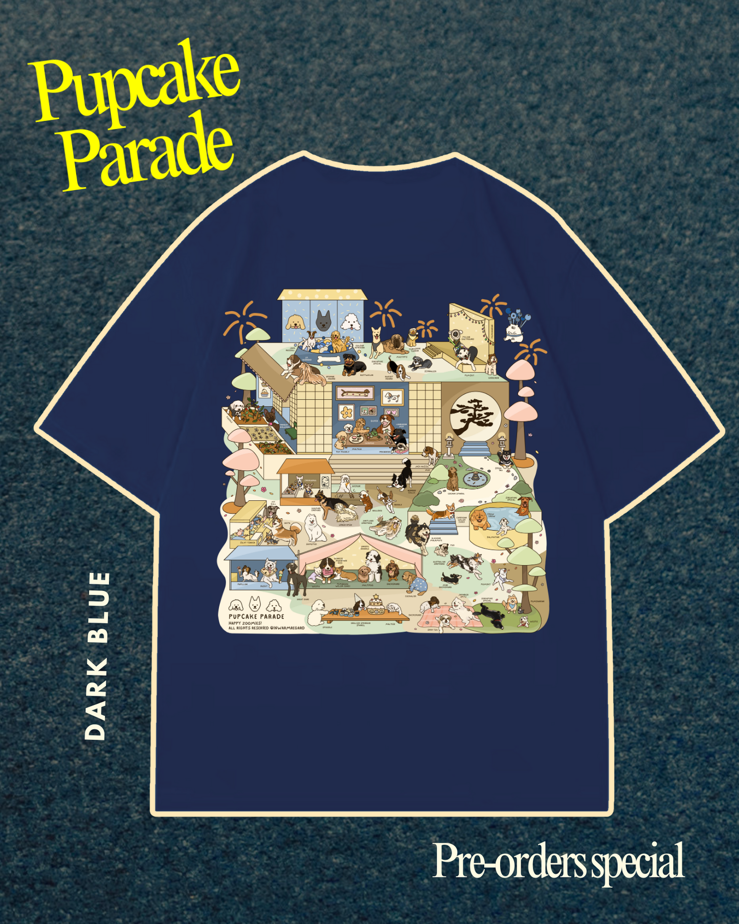 Pupcake Parade Oversized T-Shirt