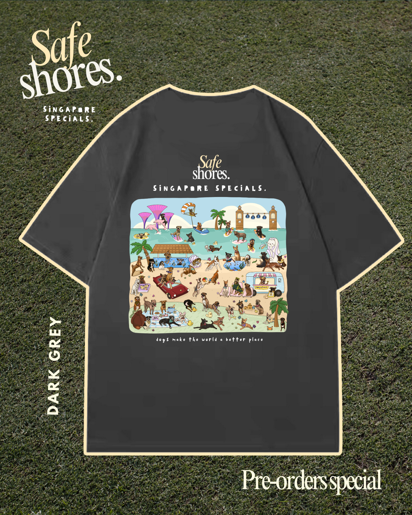 Safe Shores - Singapore Specials Oversized T-Shirt