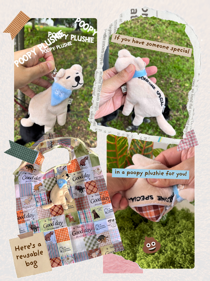 [BACK ORDERS!] Poopy Plushie with Reusable bag