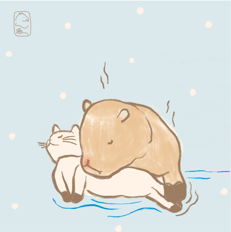 Onsen Animals Postcard (Set of 7)