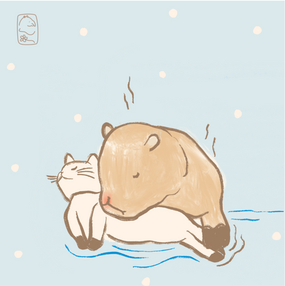 Onsen Animals Postcard (Set of 7)