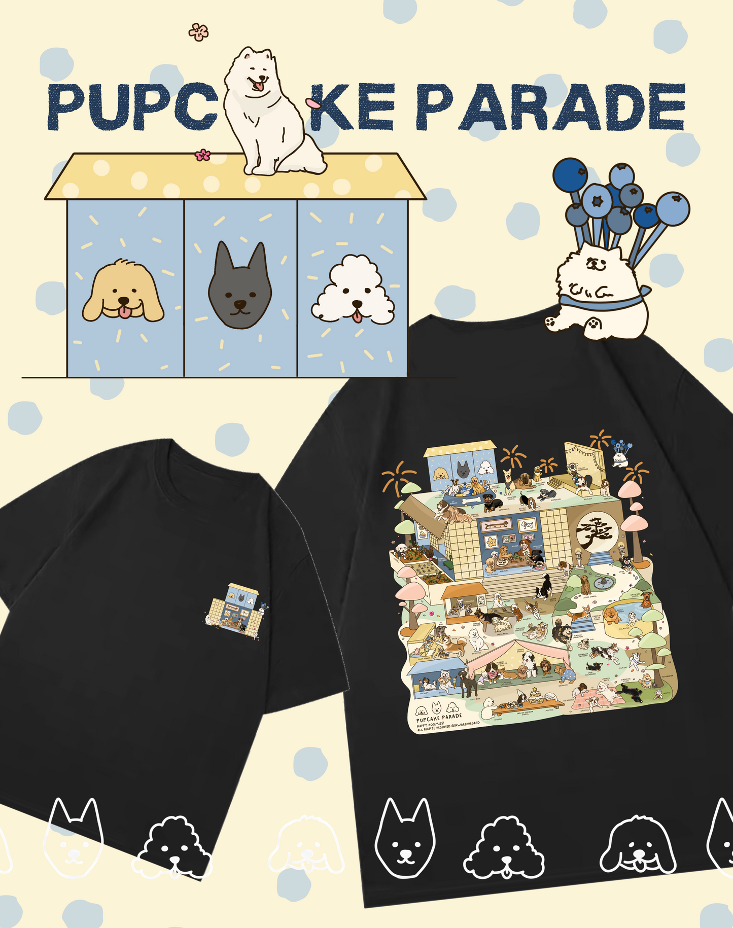 Pupcake Parade T Shirt