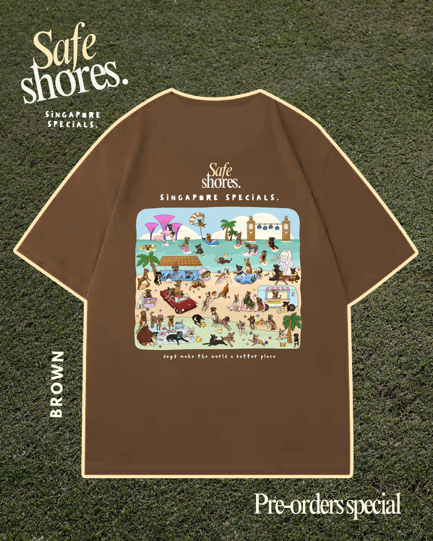 Safe Shores - Singapore Specials Oversized T-Shirt