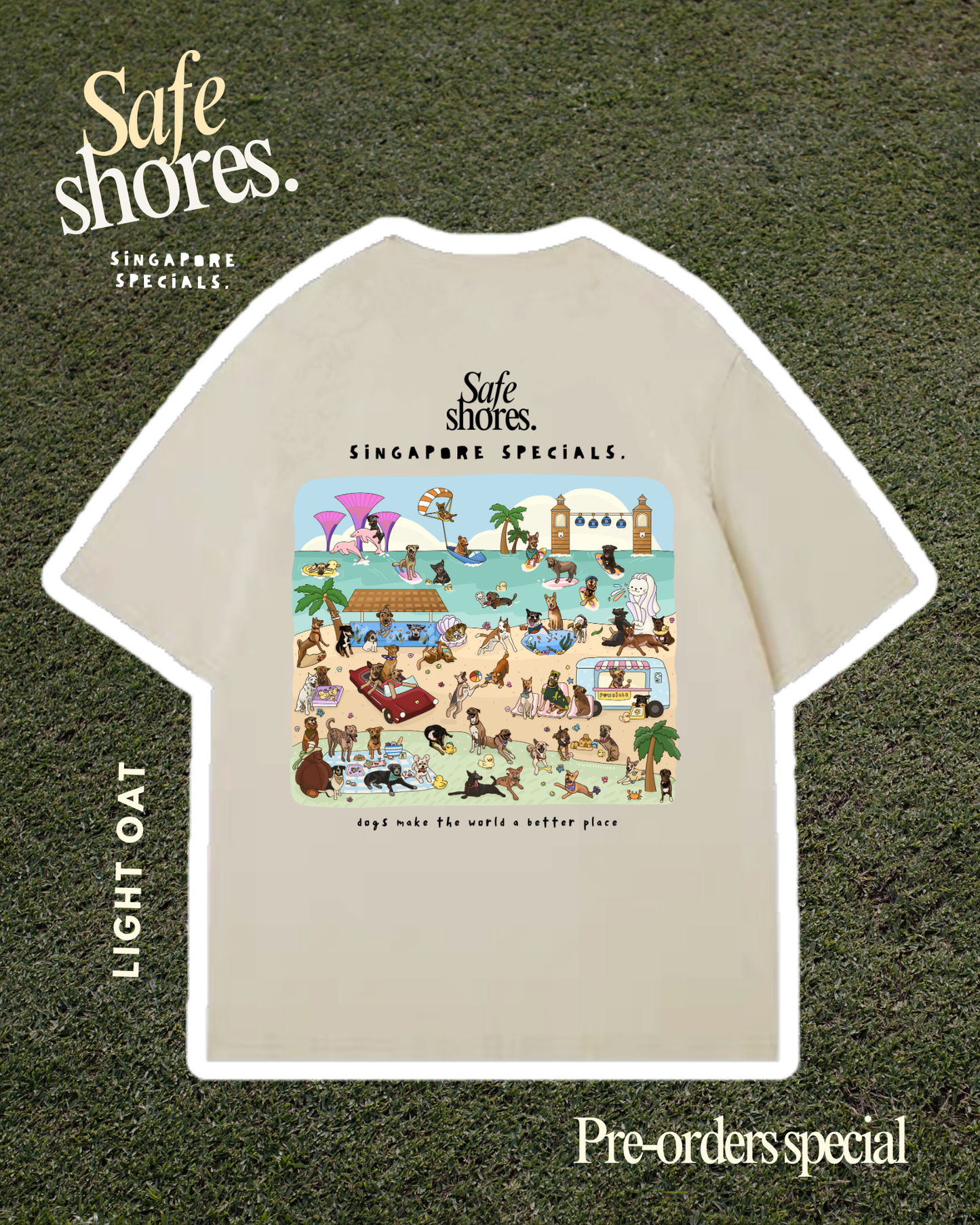 Safe Shores - Singapore Specials Oversized T-Shirt