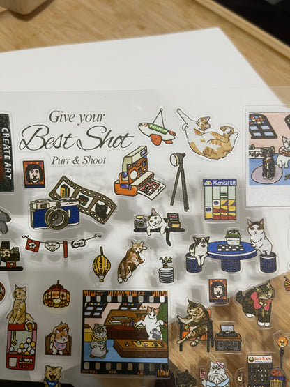 Give Your Best Shot - Cats Sticker Sheet