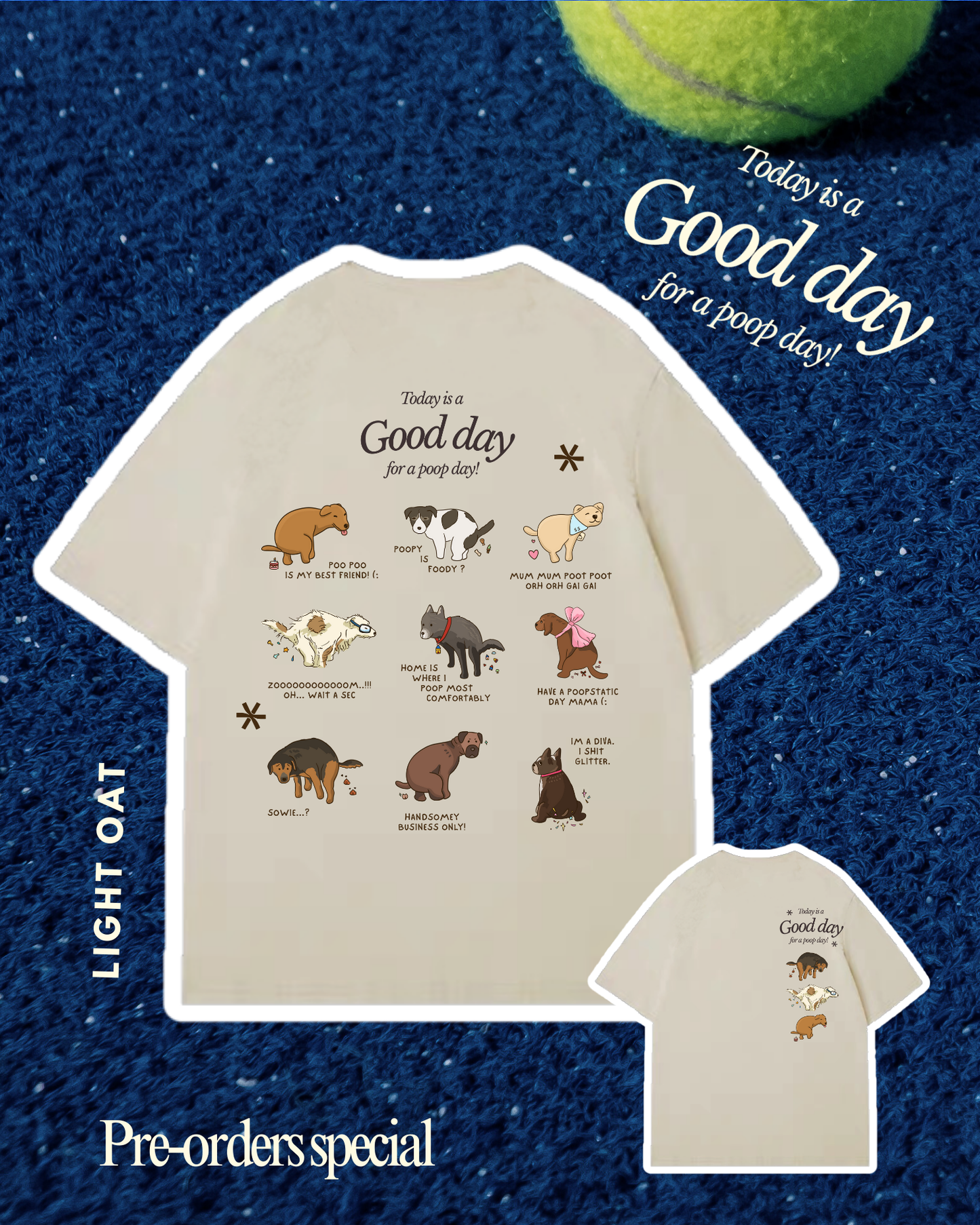 Poopy Days Oversized T-Shirt