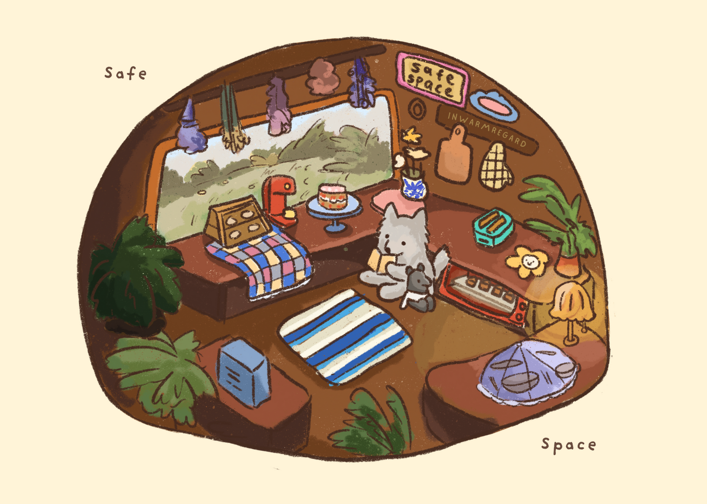 Safe Space - A6 postcard