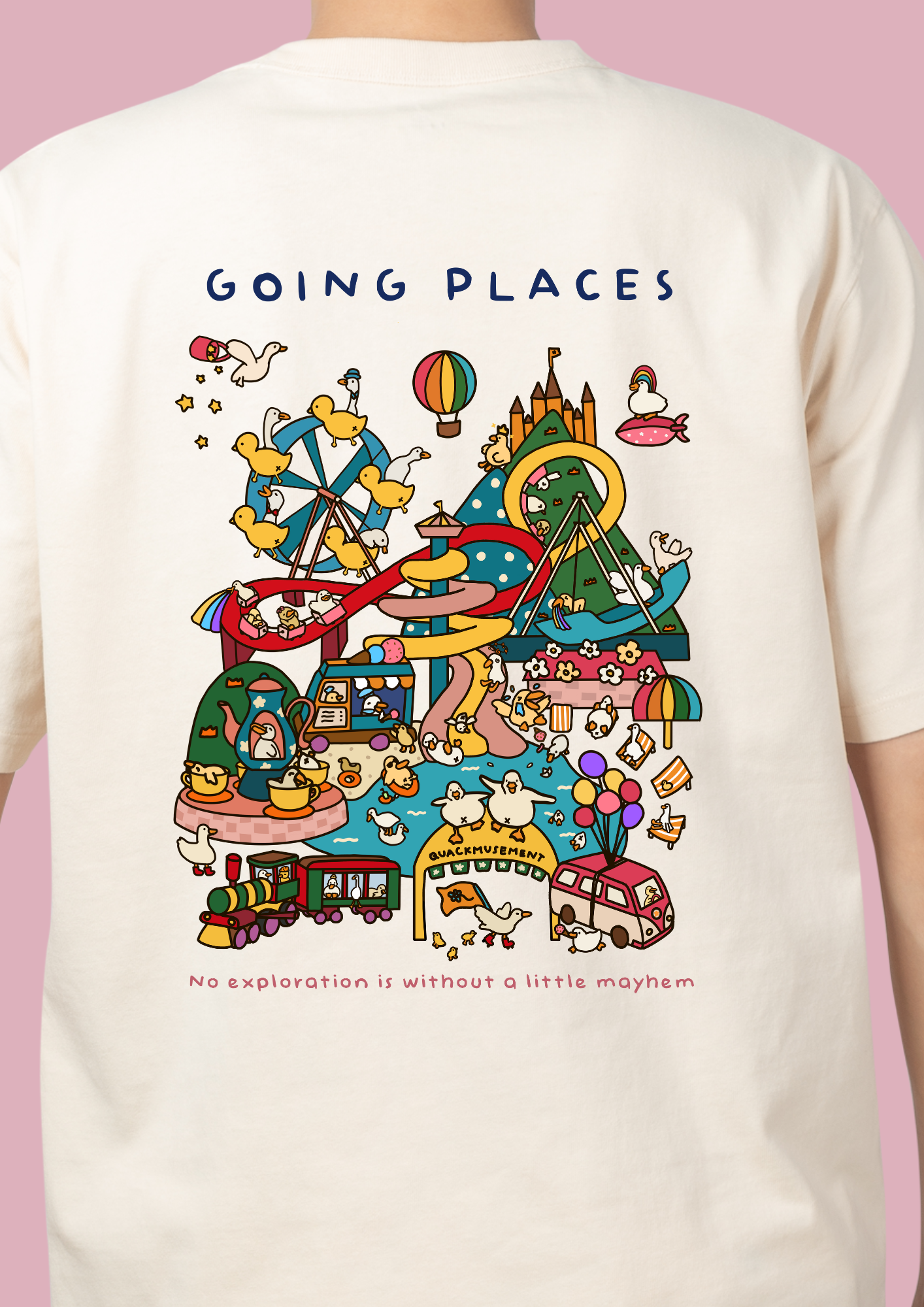 Going Places Duck Amusement Park T Shirt