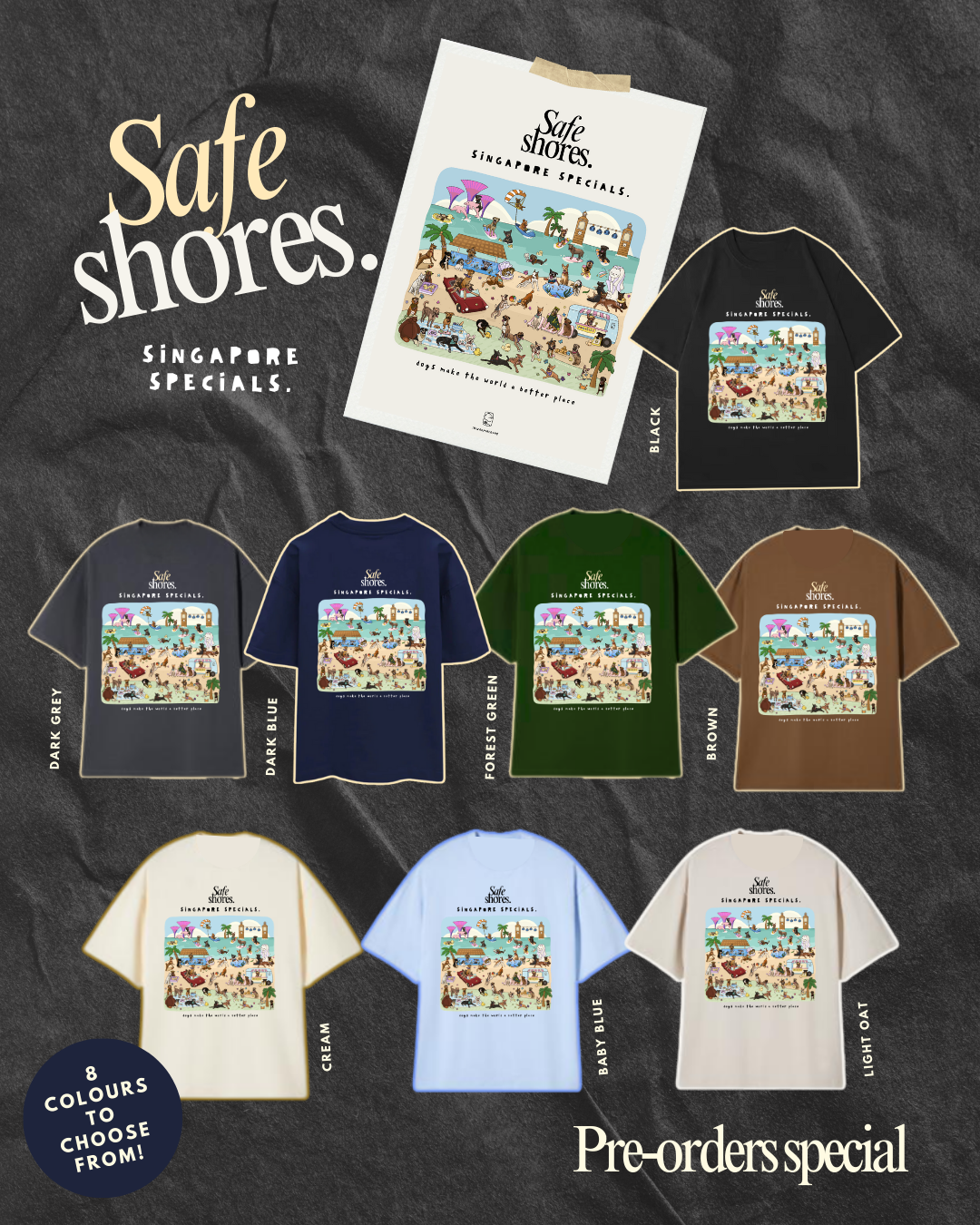 Safe Shores - Singapore Specials Oversized T-Shirt