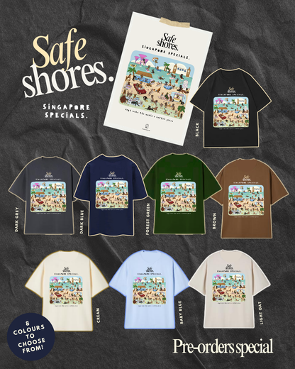 Safe Shores - Singapore Specials Oversized T-Shirt