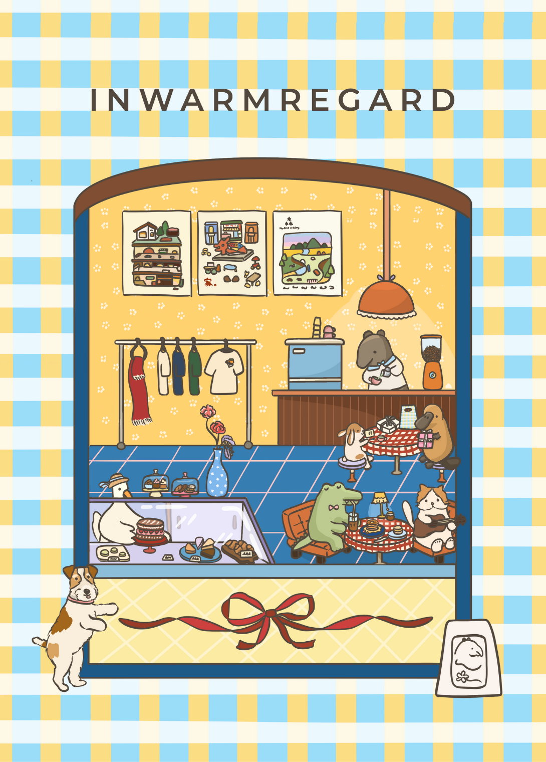 IWR Cafe & Friends - A6 postcard