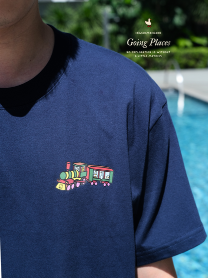 Going Places Duck Amusement Park Oversized T-Shirt