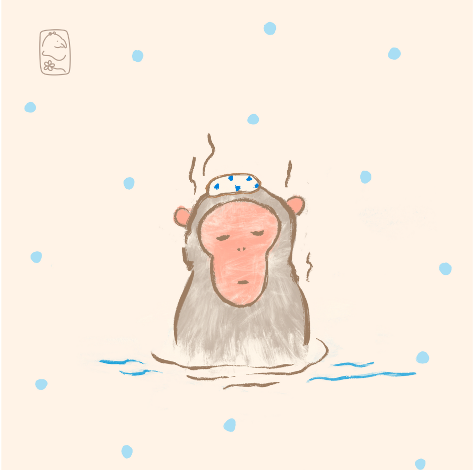 Onsen Animals Postcard (Set of 7)