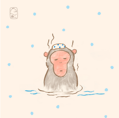 Onsen Animals Postcard (Set of 7)