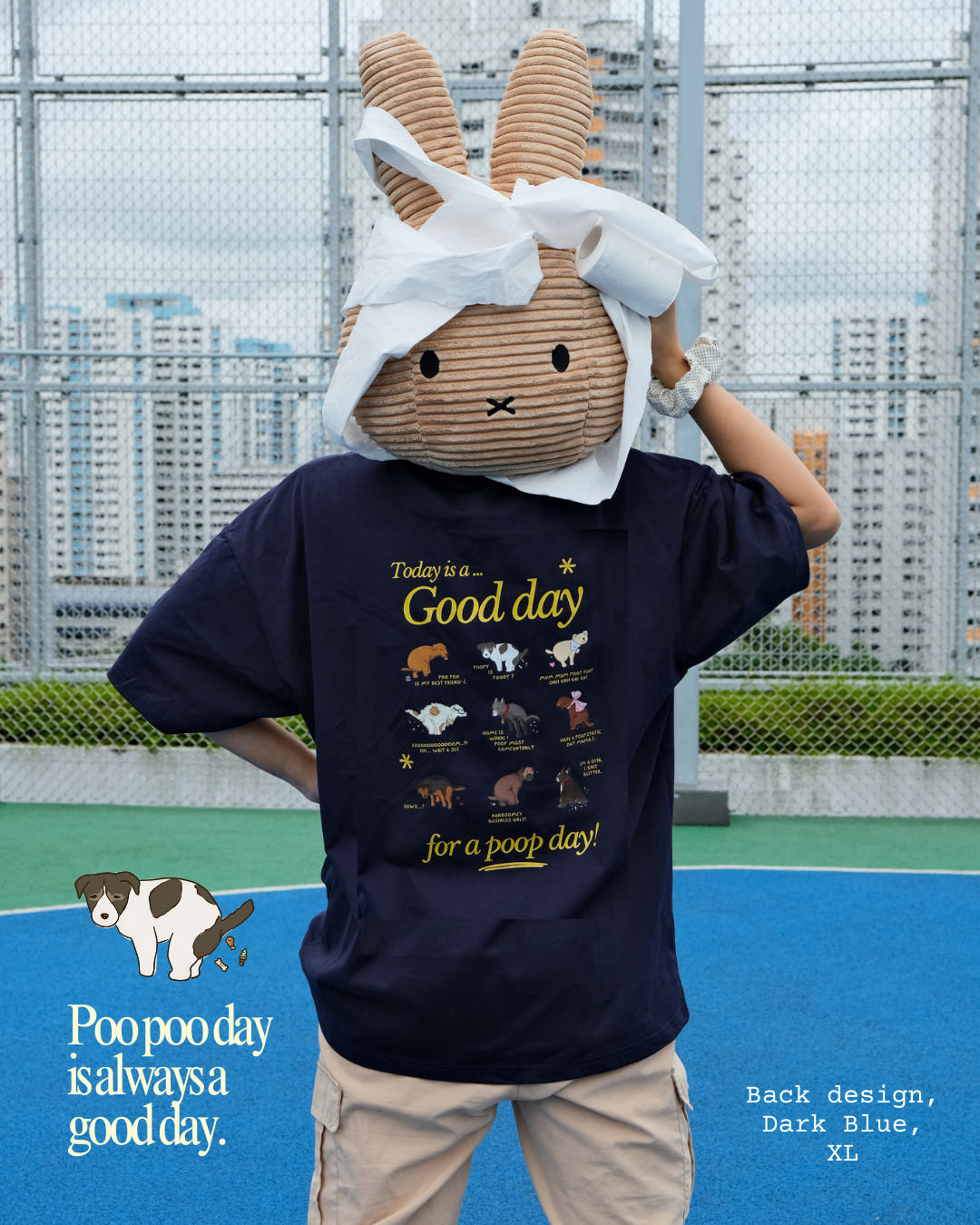 Poopy Days Oversized T-Shirt