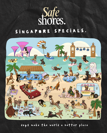 Safe Shores - Singapore Specials Oversized T-Shirt