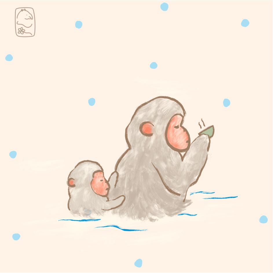 Onsen Animals Postcard (Set of 7)