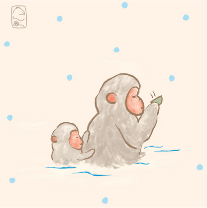 Onsen Animals Postcard (Set of 7)