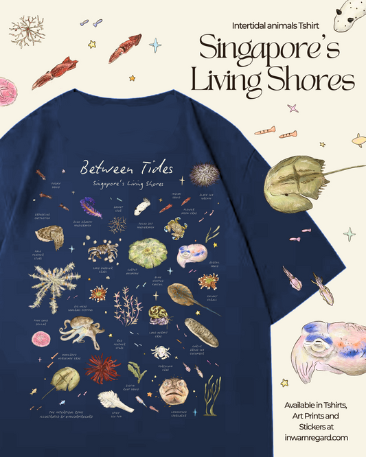 Between Tides - Singapore's Living Shores - Oversized T-Shirt