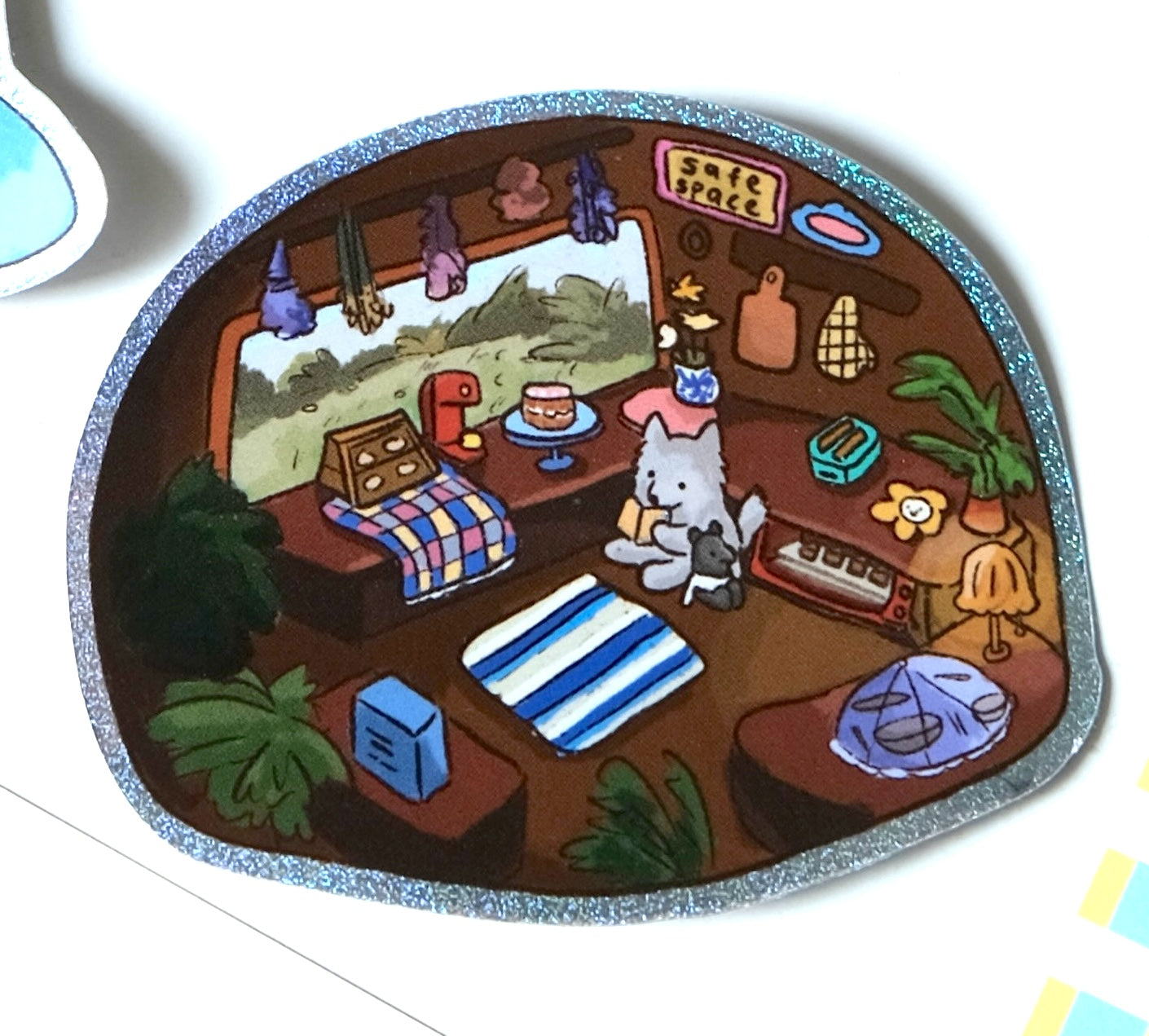 Safe Space - Sparkly Sticker