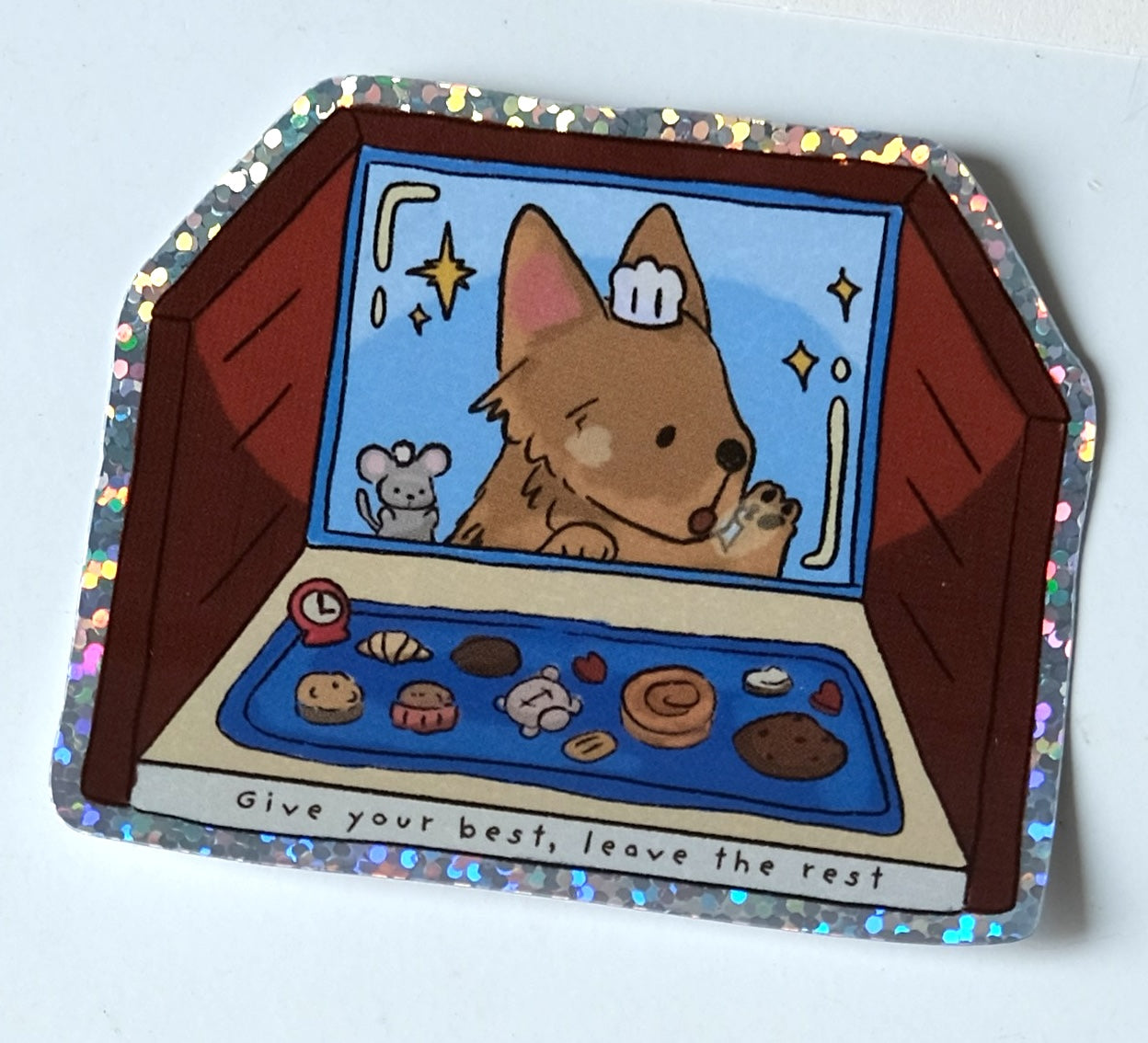 Baking Date - Sparkly Sticker