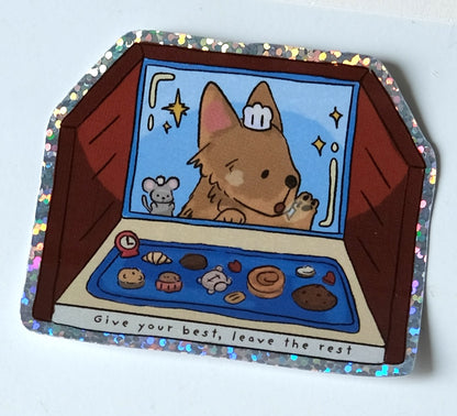 Baking Date - Sparkly Sticker