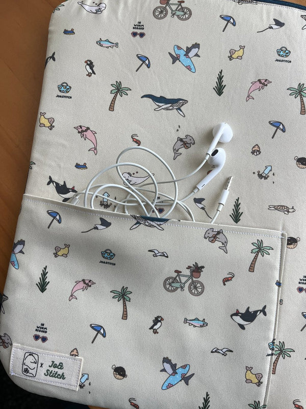 [MADE-TO-ORDER] Two-Way Laptop Sleeve - Ocean Weaves