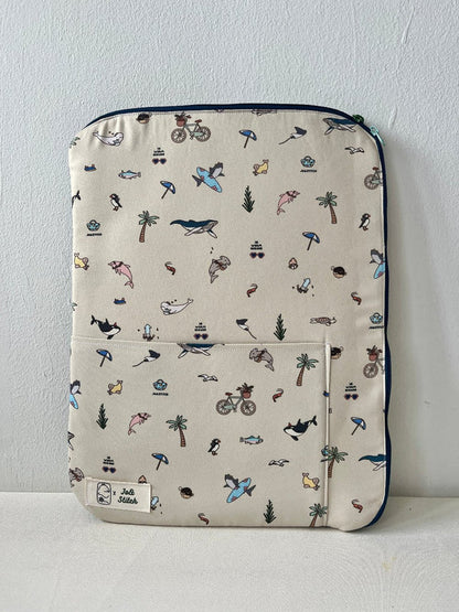 [MADE-TO-ORDER] Two-Way Laptop Sleeve - Ocean Weaves