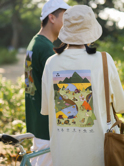 Camping Bara Oversized T-Shirt